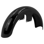 HCmotorku Motorcycle 19 inch Front Fender Mudguard Fit For Harley Touring Road King Road Glide Electra Glide Street Glide Custom Baggers（120 / R19,Gloss Black）