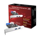 Vantec 4-Port SuperSpeed USB 3.0 PCIe Host Card with Internal 20-Pin Connector UGT-PC345