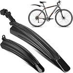 Bike Mudguard Set Bicycle Fender Mountain Front & Rear Mud Guard Universal Mudguard Bike Cycling Tires Fenders Full Cover Thicken Widen Adjustable Bike Mudflap fit for 20/22/24/26 inch MTB Road Bike