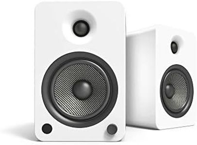 Kanto YU6 200W Powered Bookshelf Speakers with Bluetooth® and Phono Preamp - Pair, Matte White