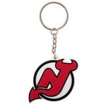 Desert Cactus New Jersey Devils Keychain NHL National Hockey League Car Keys Holder (PVC), White, One size