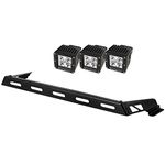 Rugged Ridge 11232.04 Hood Light Bar Kit with 3 Cube LED Lights