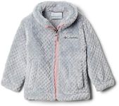 Columbia Youth Girls Fire Side Sherpa Full Zip, Columbia Grey, Medium