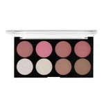 MARS Fantasy Face Palette with Blushes,Highlighters and Bronzer| Highly Pigmented & Long Lasting | Face Makeup Kit (20g) (Shade-02)