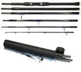 Bison 6 Section 11'6" Travel Beach Casting or Bass Fishing Rod in Cordura Tube