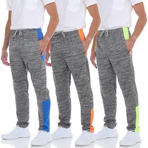 DARESAY Dry-Fit Sweatpants for Men - Track Pants Men - Stretchable Workout Clothes - Comfy and Soft Moisture Wicking (3-Pack)
