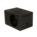 Q Power QBOMB12VL Single Single 12-Inch Side Ported Speaker Box with Durable Bed Liner Spray