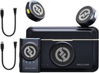 HollyView Lark M2 Wireless Microphone For Camera/Laptop/Phones, Mini Lapel Mic Wireless,48Khz 24 Bit,1000 Ft Range, Noise Cancellation, 30H Battery For Youtube Video Recording,Streaming