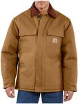 CARHARTT Men's Arctic Quilt Lined Duck Traditional Coat C003,Brown,Large