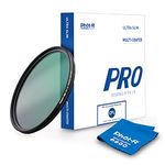 Phot-R 37mm PRO 12L CPL Digital Filter 12-Layer Multi-Coated Circular Polarising Ultra Slim Screw In Filter MC Polarised Anti-Scratch Anti-Dust Water Repellent DSLR Camera Filter + Microfibre Cloth