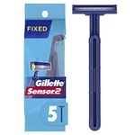 Gillette Sensor2 Men's Disposable Razor, 5 Count