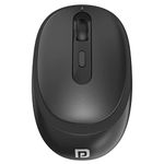 Portronics Toad 27 Wireless Mouse, Silent Buttons, 2.4 GHz with USB Nano Dongle for PC/Mac/Laptop, Auto Power saving Mode, Adjustable DPI Button(Black)