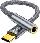 ENVEL USB C to 3.5 mm Headphone Jack Adapter, Type C to 3.5mm Audio Stereo DAC Chip Cable Compatible with iPhone 15 Pro Max/15 Pro/15 Plus Huawei P50/P40 Pixel 7 Galaxy S23 S22 S21 OnePlus 9