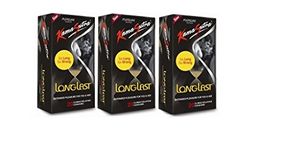 KamaSutra Long Last Condom - 20 Pieces (Pack of 3)