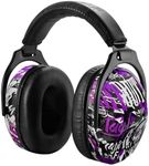 Hocazor HZ015 Kids Ear Protection Safety Earmuffs Noise Cancelling Headphones Hearing Protector Sound Proof Ear Muffs for Toddlers and Children - Skull