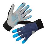 Endura Men's Windchill Bike Gloves for Mountain & Road Cycling Hi-Viz Blue, Large