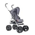 Celuna Premium Junior Stroller | Childrens Stroller Pram in Grey & Black | Childrens Baby Doll Stroller Toy Umbrella Fold Stroller | Role Play Toy Dolls Buggy Pushchair | Ages 3+