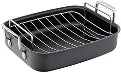 Tefal Jamie Oliver Hard Anodised Roaster and Rack, Silver/Black, H9029582