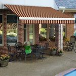 Beauty-Mark MM16-248-BT 16-Feet Maui-LX Manual Retractable Awning Burgundy/Tan One Size