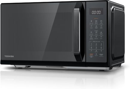 Toshiba 23L Black Mirror Microwave Oven – 900W, Digital Display, Auto Defrost