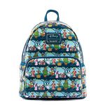 Loungefly Disney Robin Hood Sherwood All Over Print Womens Double Strap Shoulder Bag Purse, Multi, One Size, Modern