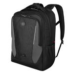 WENGER, New Essentials 2023, XE Extent 17 inches Laptop Backpack (37 liters), 50 cm, Black, 612741, Travel Bag with Tablet Pocket | Swiss Designed