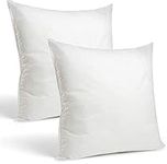 Rohi Set of 2 Hypoallergic Cushion Inner Pads (Pack of 2) 20" x 20" (50cm x 50cm) Cushion Insert Decorative Square Pillow Stuffer for Sofa Couch Cushions