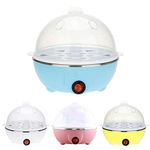 chikly Egg Boiler Poacher Rapid Electric 7 Egg Capacity Cooker for Quickly Hard Boiled, Poached and Scrambled Eggs, Food & Vegetable Steamer Tray for Gym and Healthy Diet Lifestyle -W 360W