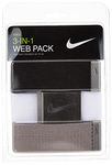 NIKE Men's N076209 Belt, White/Gray/Black