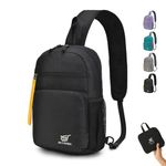 SKYSPER One Strap Backpack Sling Crossbody Bag - Lightweight Chest Shoulder Cross Body Bag Travel Hiking Casual Daypack for Women Men