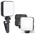 Mobilife LED Video Light Camera Light Laptop Light for Zoom Meeting Photography Lighting 100 LED Beads with Clip Dimmable and Rechargeable for Camera Selfie Stick Tripod Laptop Cellphone