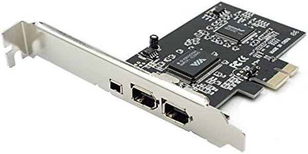 axGear PCIE PCI-E FIREWIRE IEEE 1394 3 Port FIRE Wire Controller Card for Desktop PC