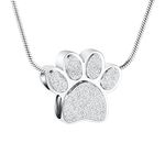 QGJNSGC New Necklace for Memory Your Cats Pets (Silver)