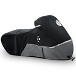 LI LIBZAKI Motorcycle Cover 420D Heavy Duty All Season Universal Weather Waterproof Outdoor Protection 96" XXL Vehicle Cover/Black/Gray