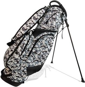 Lightweight Waterproof Golf Cart Bag with Portable Handle – Durable Golf Club Organizer with Multiple Pockets for Men & Women (Urban Camouflage)