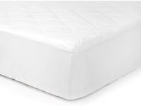 Tadpoles Quilted Waterproof Fitted Sheet & Mattress Cover | 54" x 75" x 12" | Fits All Standard-Size Full Beds | Made of 100% Waterproof Polylaminate | Ideal for Toddlers & Kids | White