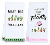 LXOMILL Funny Kitchen Towels, Plant