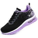 FLARUT Women Trainers Athletic Running Shoes Breathable Sport Walking Sneakers Lightweight Tennis Shoes(Purple D,UK 7.5)