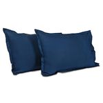 Wakefit Pillow Cover | Premium Cotton 144 TC Pillow Covers Standard - 18 x 27 inches (Navy - Set of 2)