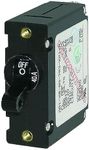 Blue Sea A-Series 40A 1 Pole Toggle Circuit Breaker, Black