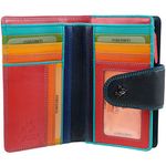 VISCONTI NEW Quality LADIES Soft LEATHER PURSE WALLET Designer SPECTRUM Boxed