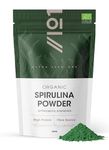 Organic Spirulina Powder 500g – 100% Cold Pressed – Resealable and Recyclable Pouch – By Alpha01