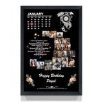 A Perfect Gifter Moon Shape Black Personalised Photo Collage Frame, Birthday Photo Frame, Anniversary Photo Collage Gift, Wedding Gift, Gift For Friend, Valentine's day Gift (8 x 10, Black)