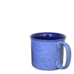 Bamby Ceramic Blue Handmade Coffee Mug 1 Piece for Serving And Baking Coffee/Smoothie/Cake/Noodles Microwave And Oven Safe (BLUE)