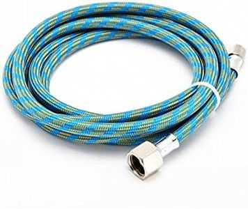 ABEST 6FT 1.8meter Braided Airbrush Air Hose 1/8-1/4 Adaptor Fitting AB-B32L-1.8M