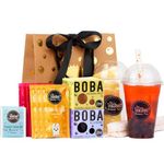 Bubble Tea Kit Syrup Gift Set with 6 Servings | Syrup + Tea + Boba Set | The TeaShed