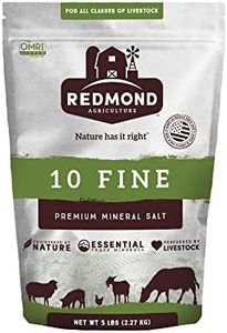 Redmond 10 Fine Natural Livestock Mineral Salt, Organic, OMRI Listed, 5LB Bag