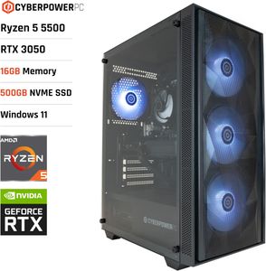 CyberpowerPC Wyvern Gaming PC – Ryzen 5, RTX 3050
