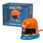 X-ACTO Pro Electric Crayon Sharpener, SafeStart Auto-Motor, Ideal for Home and School Use