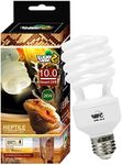 LUCKY HERP Desert UVA UVB Reptile Light Bulb 10.0 26W Compact Fluorescent Lamp